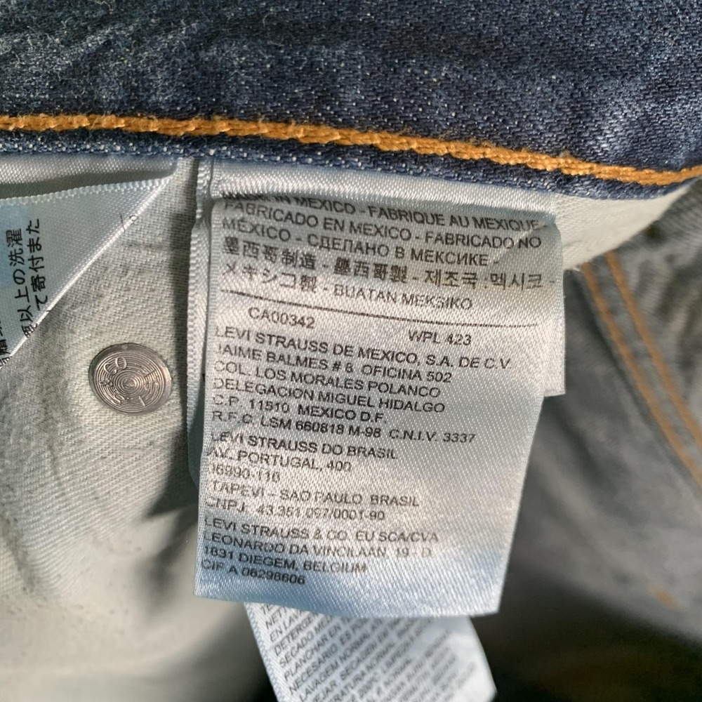 Y2K Levis 569 Shorts Mens‎ 40 Blue Denim Loose Straight Baggy 5-Pocket Zip Fly - Picture 8 of 13